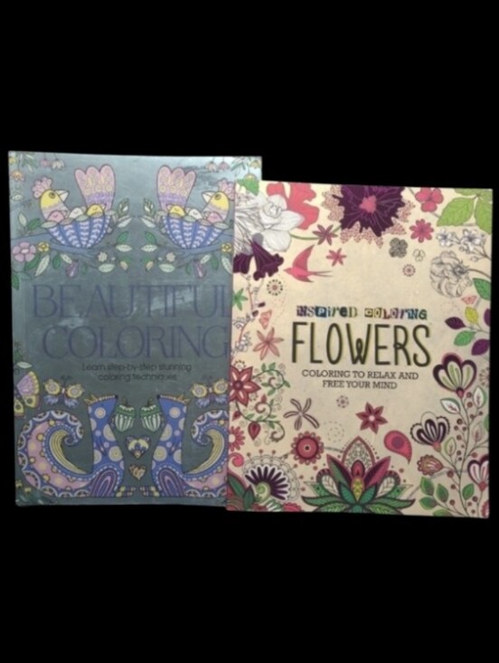 Sterling Children's Books / ParragonBooks LTD Other - 2 NEW ANY AGE COLORING BOOKS BEAUTIFUL COLORING 2016 & FLOWERS 2015